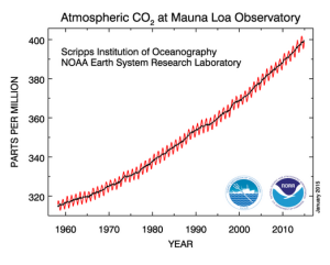 atmosphericCO2Trend_Mauna Loa NOAA Observator